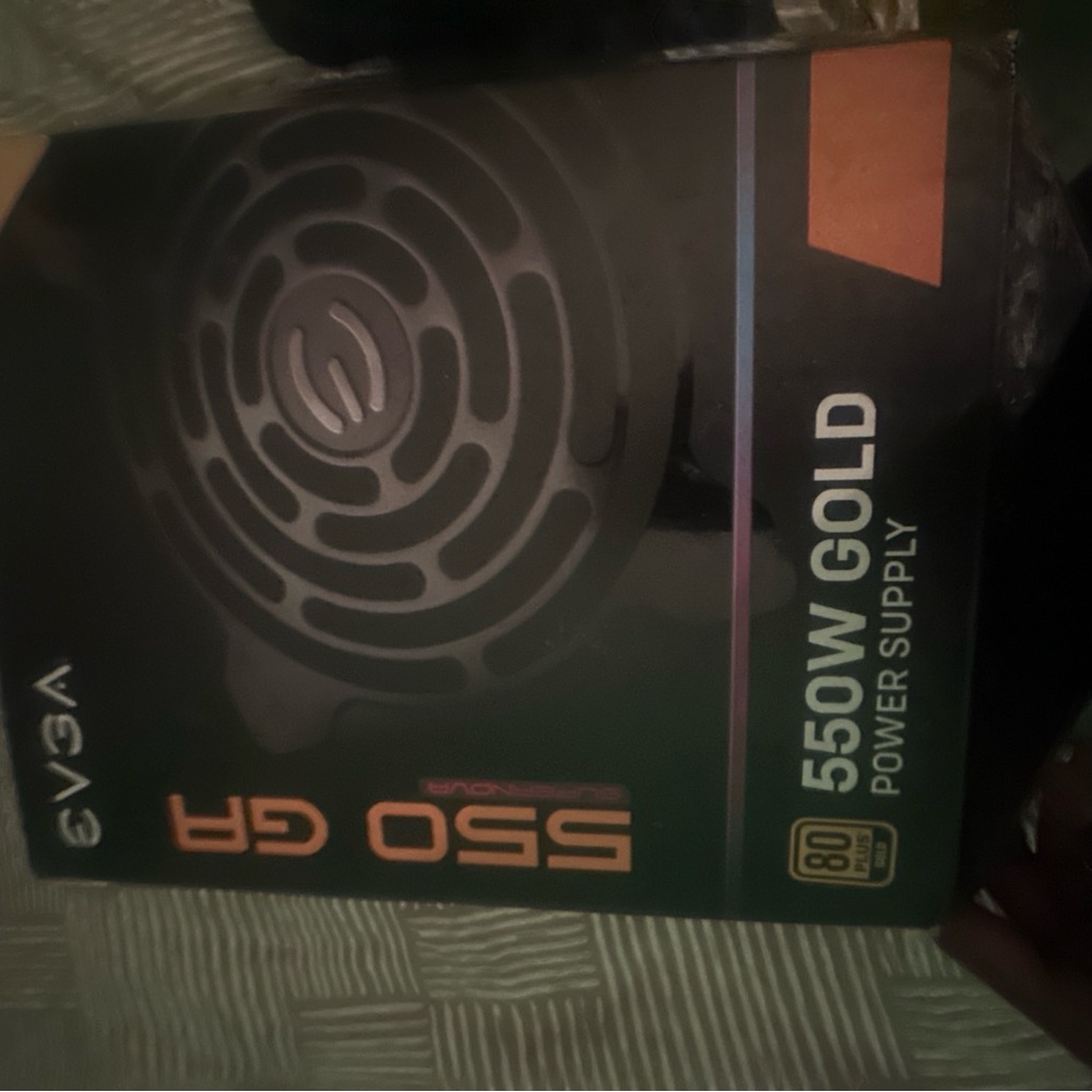 EVGA 550W Gold Power Supply - Black and Orange
